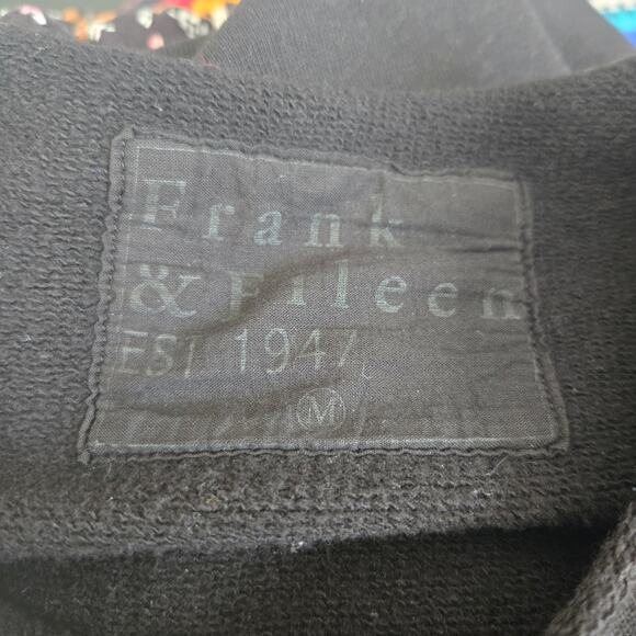 Frank & Eileen Izzie Sweatshirt Party Dress Black Quiet Luxury Women Medium - Picture 11 of 13